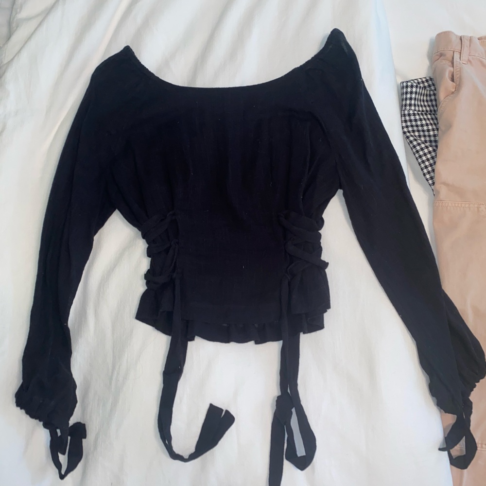 Black Free People Top